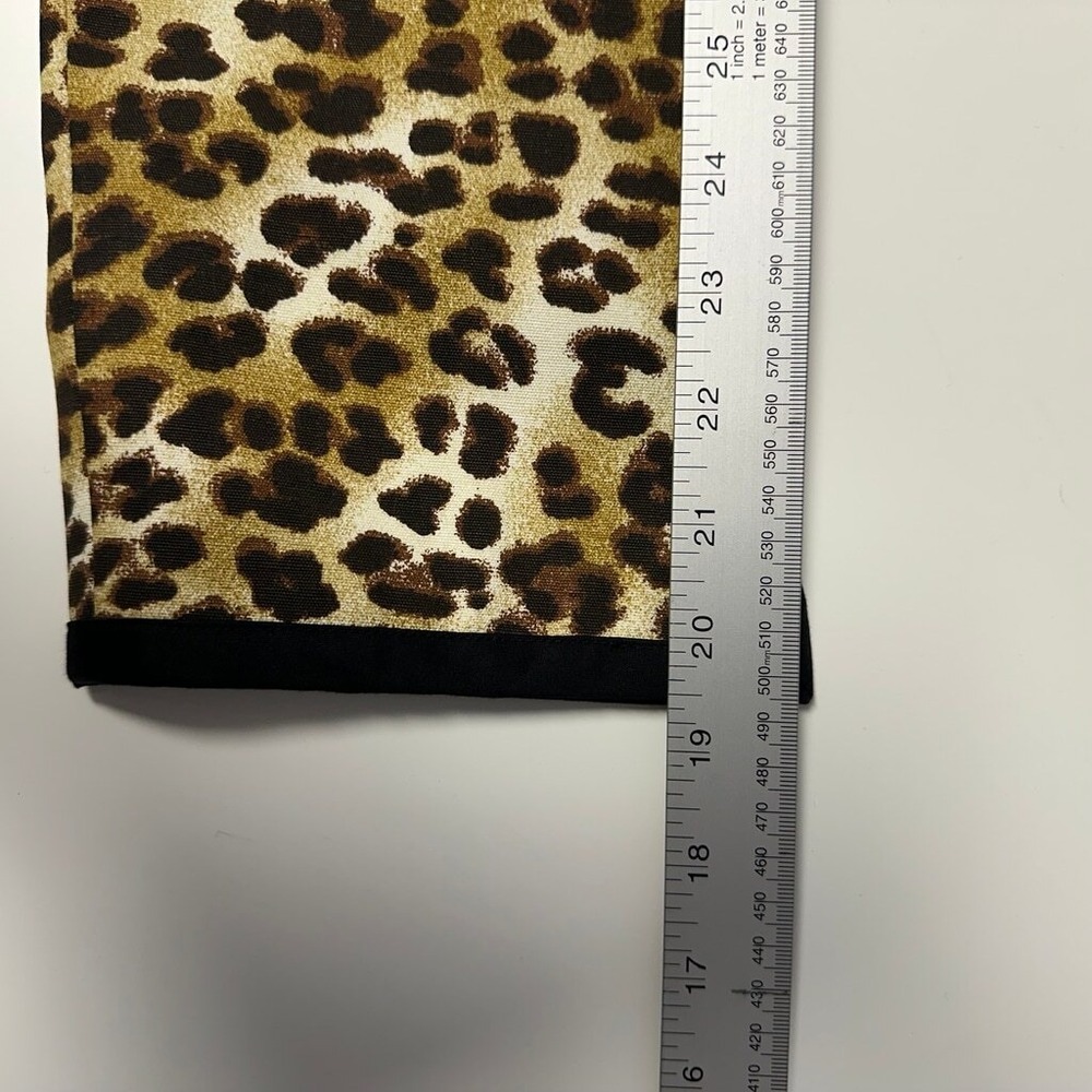 MONTEREY‎ BAY Tan Leopard Print Button Front Trimmed Jacket PM - Picture 9 of 10